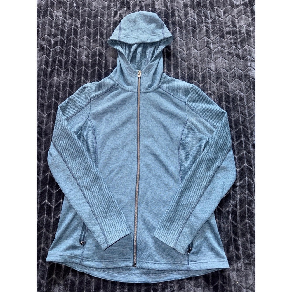 Kuhl Women's Blue Knit Hooded Zip Pockets‎ Full Zip Gorpcore Size M